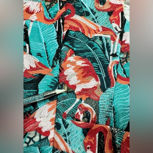 Elle Sasson Flamingo Tropical Print Dress, Size 2US/34UK A-Line Retails $995 - Picture 12 of 12